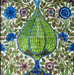 Panel de azulejos de estilo persa